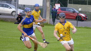 St Finbarr's John Neville in possession during his side's impressive win. Picture Denis Boyle