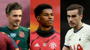 Jack Grealish has received his first England call-up but Marcus Rashford and Harry Winks have withdrawn (Matt Dunham/Peter Powell/Adam Davy/PA)