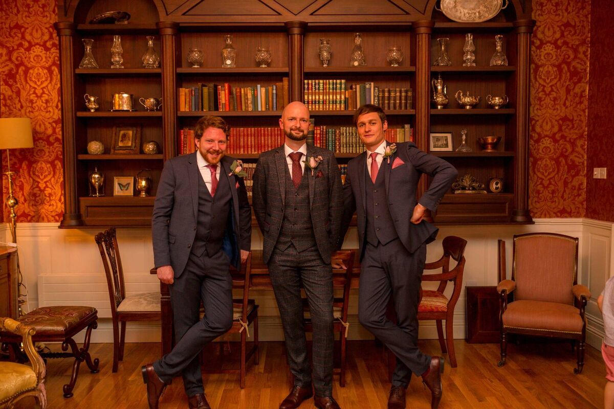 Martin Hurley with best man John Sheehan and groomsman Ross O'Connell. Martin Hurley with best man John Sheehan and groomsman Ross O'Connell.
