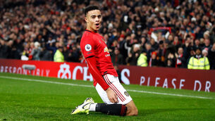 <p>Mason Greenwood: 'I feel ready to compete with anyone, really. Like in the league, just going out there with a smile on your face and just playing football, really. That's what it is all about.'</p>
