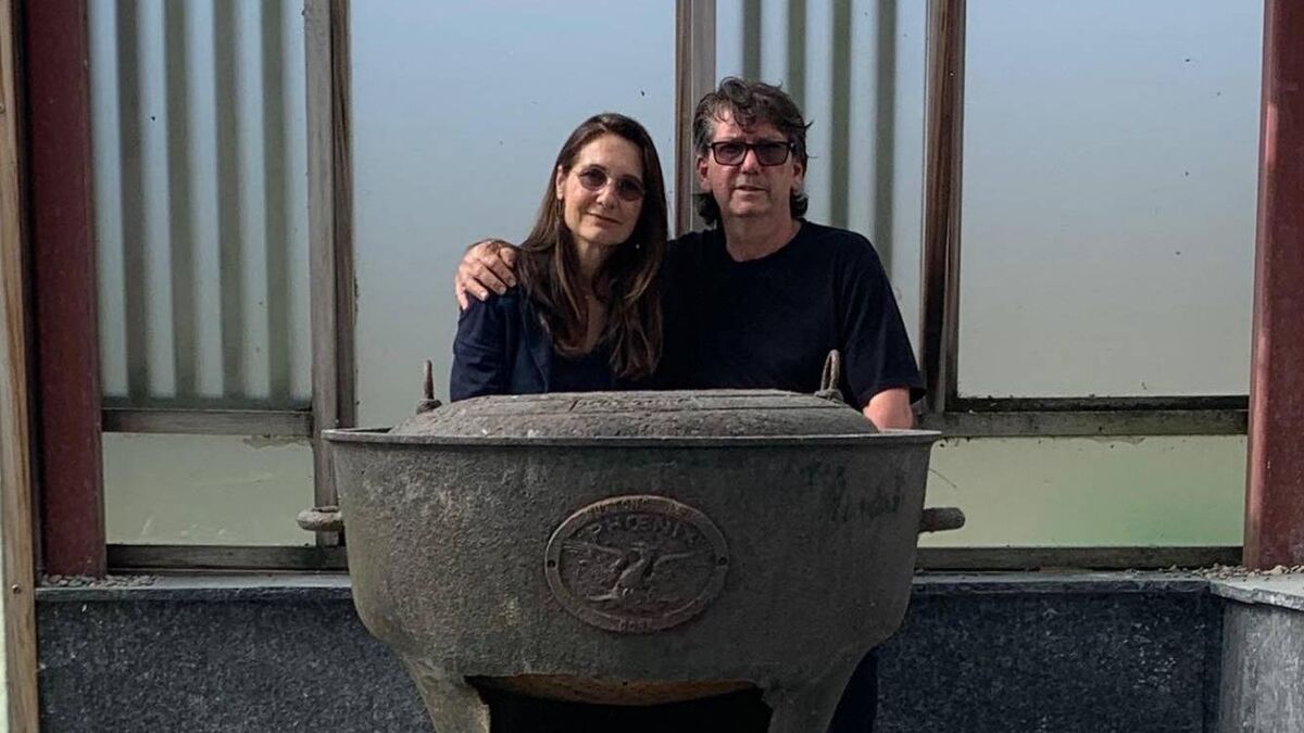 John Kelly and his wife Christina at the Famine memorial at their home in Reen. John Kelly and his wife Christina at the Famine memorial at their home in Reen.