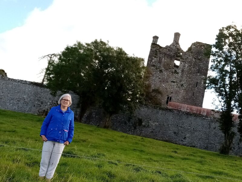 Mollie Standbridge at Knockelly Castle, Fethard, Co Tipperary, her saviour during lockdown. Mollie loves telling the love story associated with the castle. Mollie Standbridge at Knockelly Castle, Fethard, Co Tipperary, her saviour during lockdown. Mollie loves telling the love story associated with the castle.