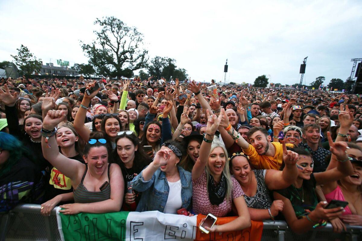 Electric Picnic attendees watching Billie Eilish perform last year. Picture: Stephen Collins/Collins Photos 