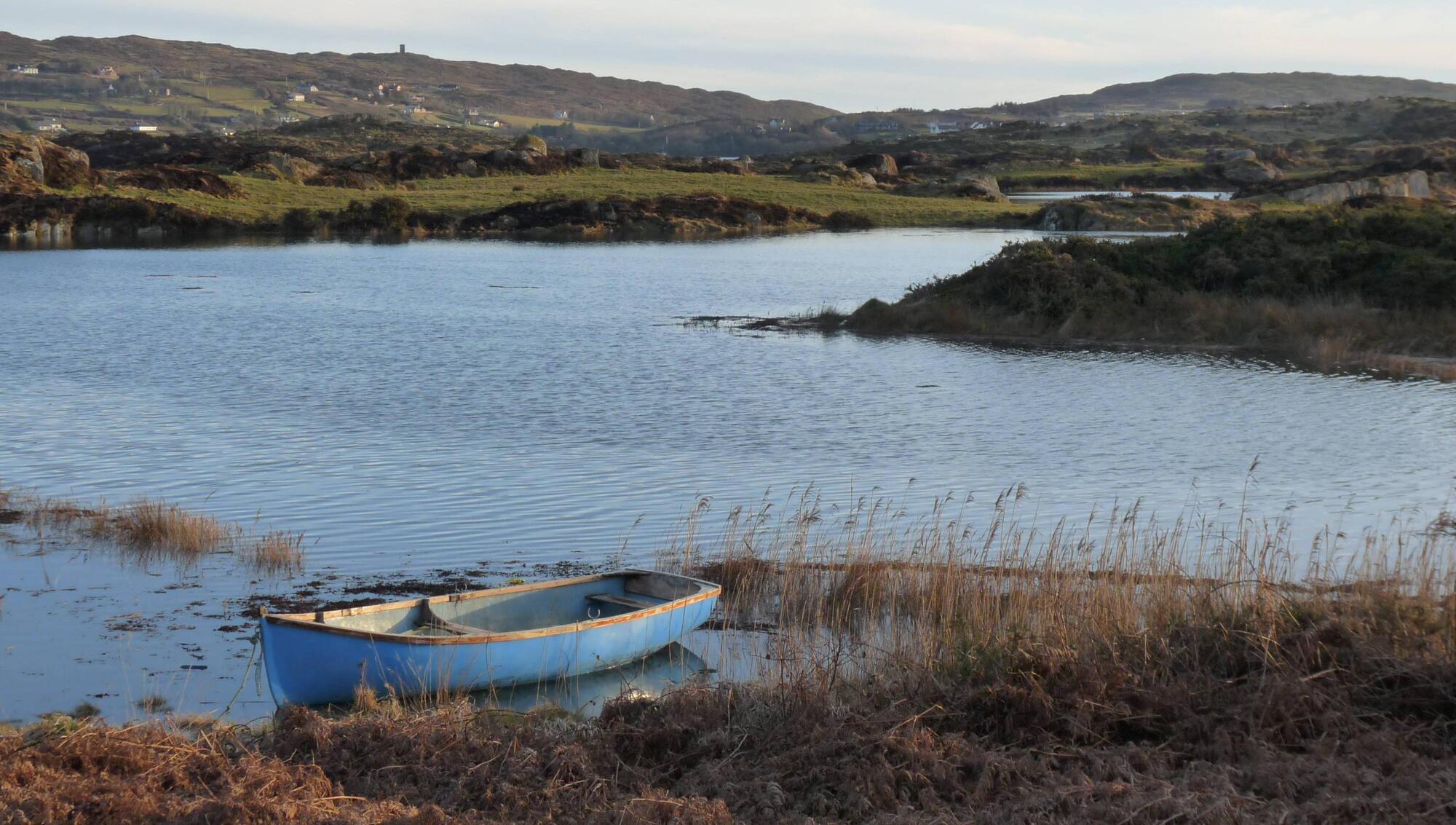 Ringarogy Island, near Baltimore, west Cork. A sheltered cove, one of many passed on an easy walk around the island shores. 