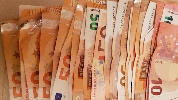The cash seized this morning. Pic via Garda Press Office The cash seized this morning. Pic via Garda Press Office