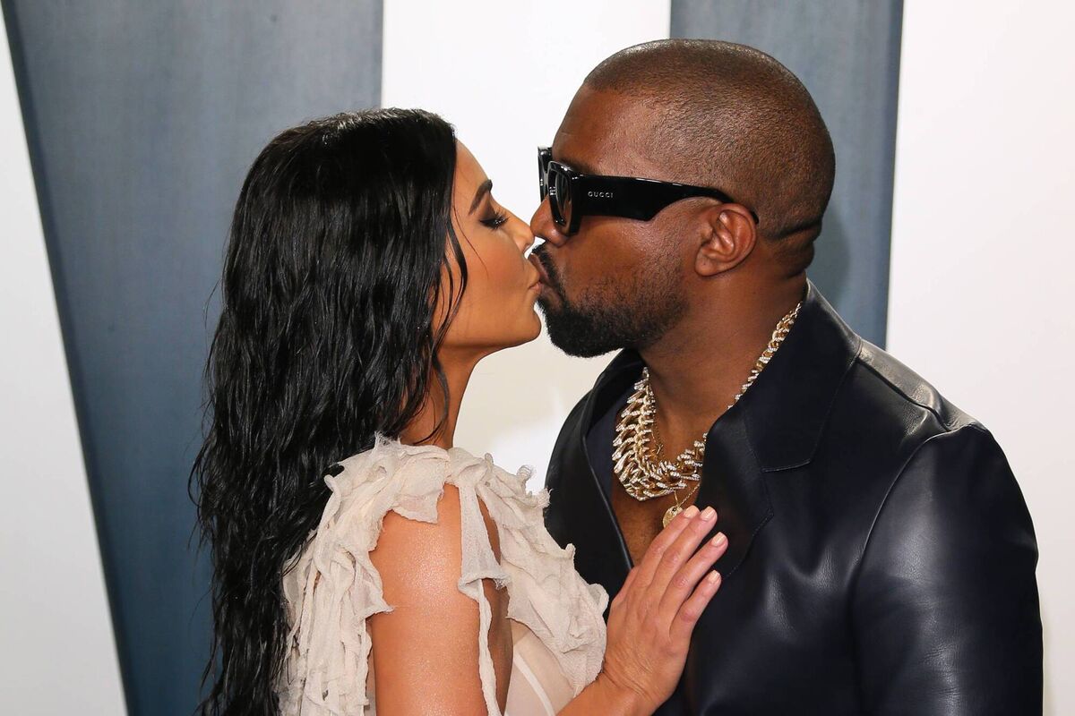  Kim Kardashian and husband US rapper Kanye West Picture: Jean-Baptiste Lacroix / AFP