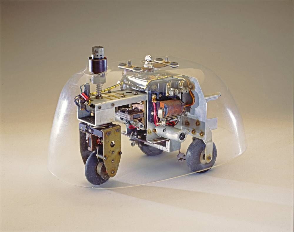 Cybernetic 'Tortoise', made from 4" x 5" ektachrome, is on display at National Museum of American History. Cybernetic 'Tortoise', made from 4" x 5" ektachrome, is on display at National Museum of American History.