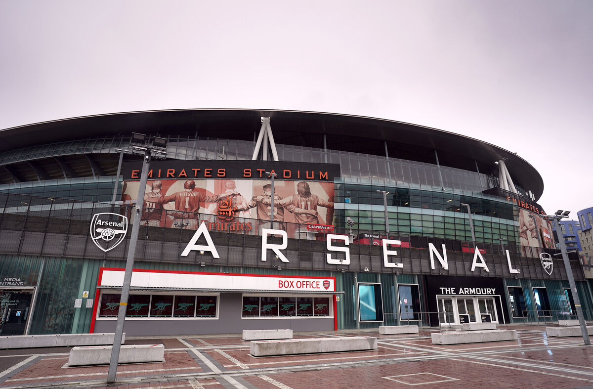 General view outside the Emirates Stadium, home of Arsenal.