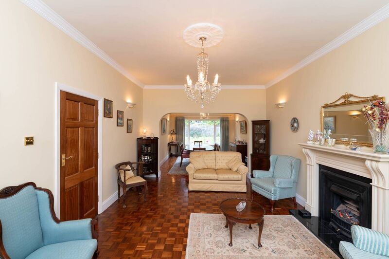 Linked reception rooms run front to back