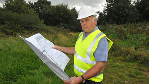 <p>Company director Denis O'Flynn on the site on Sarsfield Road, Cork set for redevelopment as Sarsfield Heights residential development, by O'Brien and O'Flynn.</p>