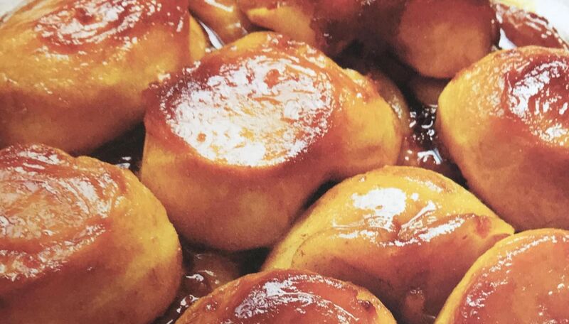 Tarte Tatin is a French classic created by the Tatin sisters who ran a restaurant at Lamotte-Beuvron in Sologne at the beginning of the century.