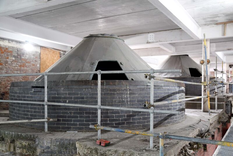 The old copper kettles which are being retained and will be refurbished during the overall refurbishment of the Counting House at the former Beamish & Crawford site in Cork. The old copper kettles which are being retained and will be refurbished during the overall refurbishment of the Counting House at the former Beamish & Crawford site in Cork.