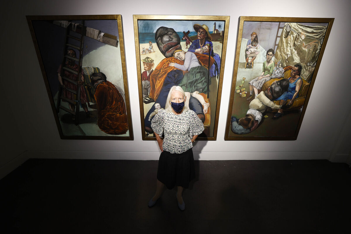 Catherine Lampert, curator, at the installation of the major exhibition by Portuguese artist Paula Rego at IMMA. Picture: Conor McCabe Photography