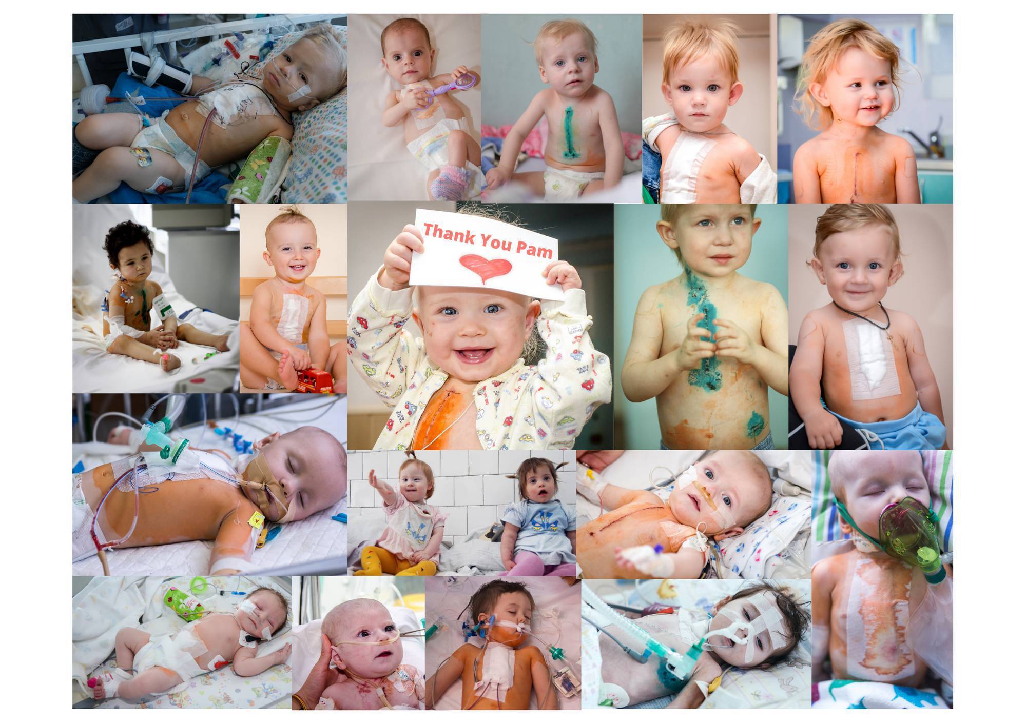 Some of the children who will benefit from Pam Norris' heroic fundraising efforts. 