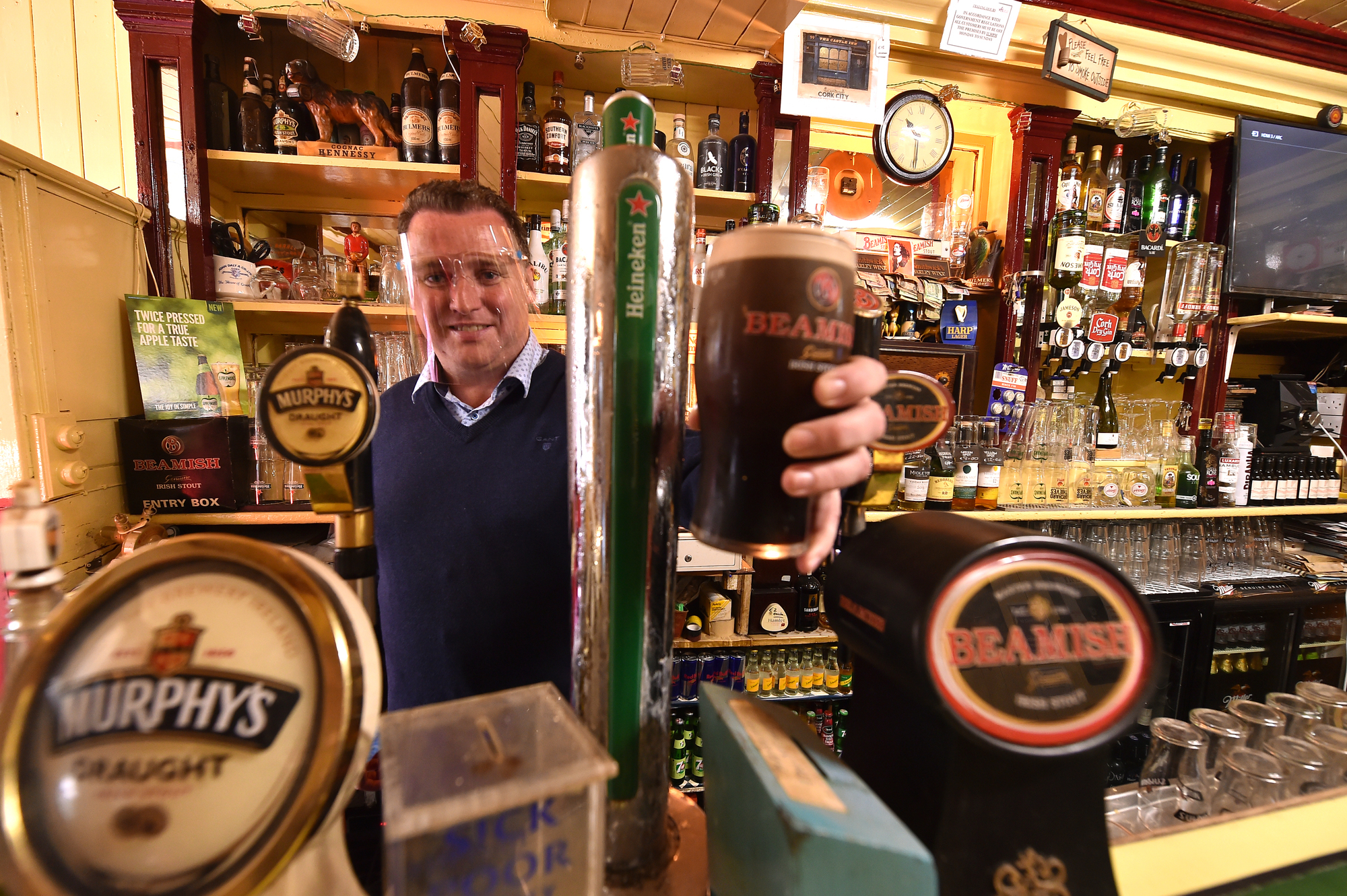 Regulars raise a glass as Cork's Castle Inn reopens after six months