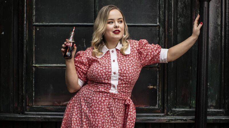 Nicola Coughlan was back in her home county of Galway shooting a commercial campaign for Coca-Cola. Nicola Coughlan was back in her home county of Galway shooting a commercial campaign for Coca-Cola.