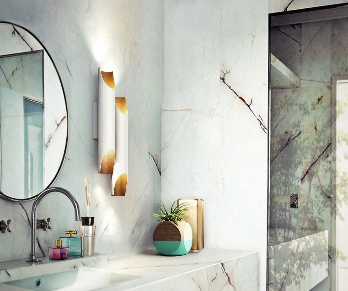 Galliano wall lights have a firmly jazz-era feel and sculptural shape with up to five tubes, POA. It is also available as a chandelier, delightfull.eu