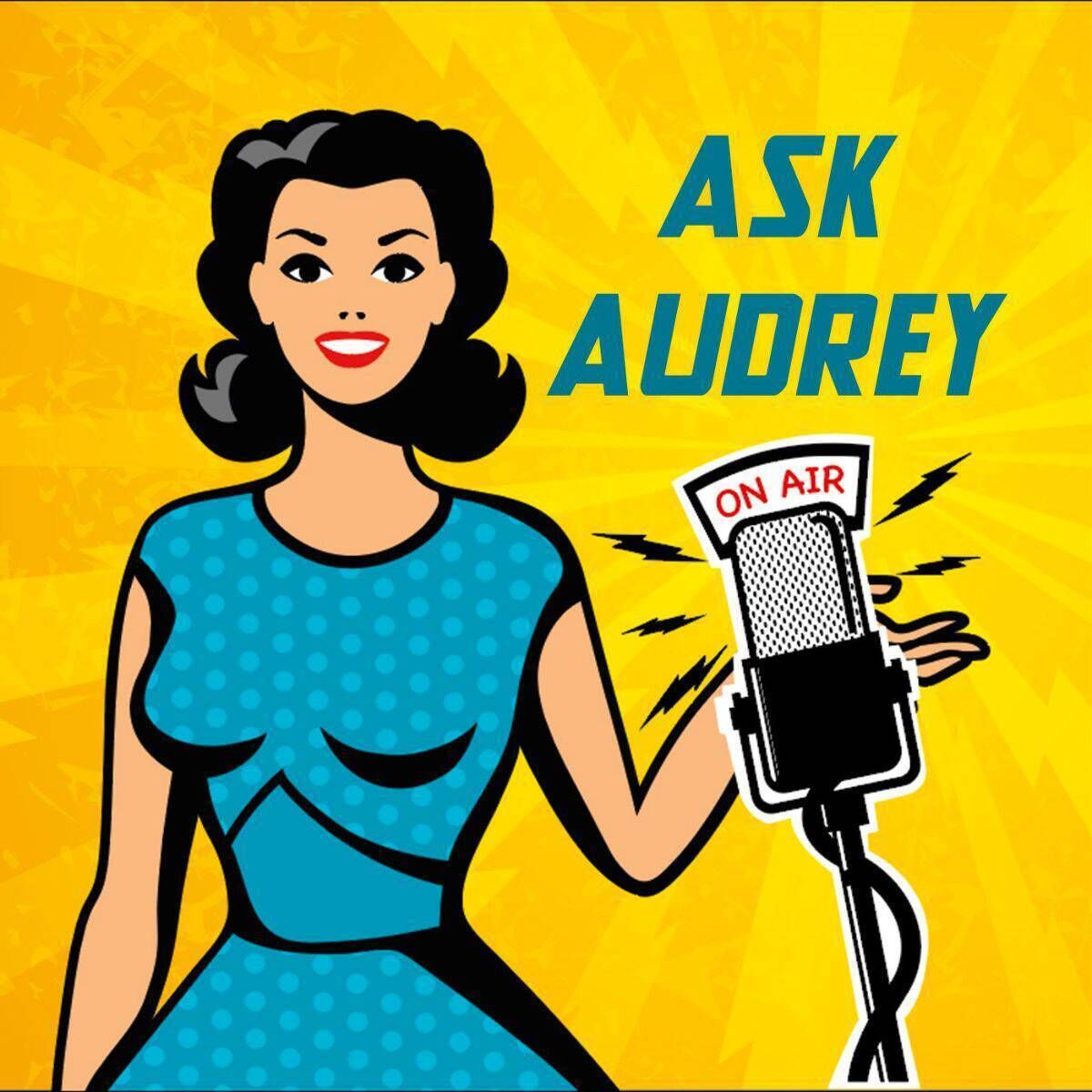 Ask Audrey: she was charging us per use of her headshots, so here's her podcast art instead