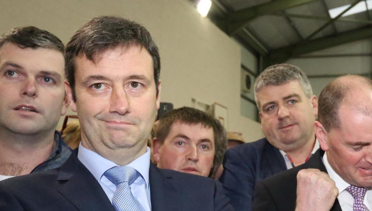 Fine Gael's Michael D'Arcy  at the 2016 Wexford election count. Picture: Mary Browne