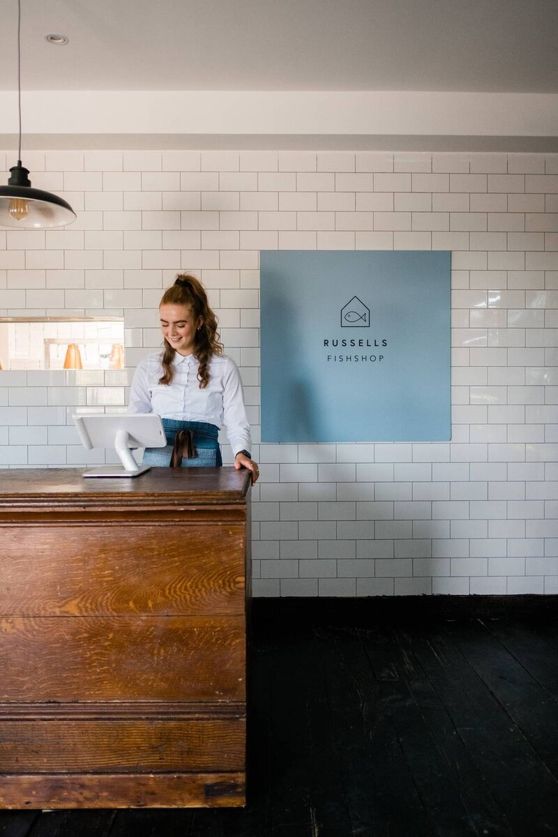 Katie Flanagan, Russells Fish Shop host. Russells is the newest addition to the Fiddle + Bow Collection and Doolin's newest take-out eatery. 