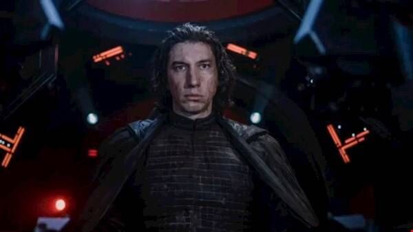 Adam Driver as Kylo in the latest Star Wars chapter.