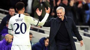 <p>Tottenham manager Jose Mourinho says Dele Alli has been ‘very professional’ in his response to being left out of the first team.</p>