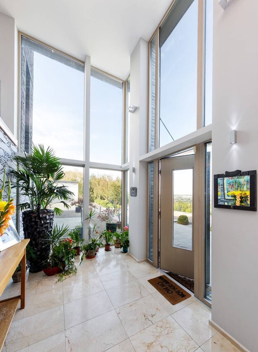 High-spec, in the high vestibule, all with triple glazing