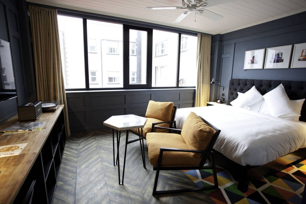 A Dean hotel bedroom. A Dean hotel bedroom.