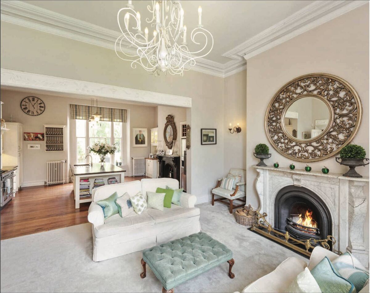 The living room in Lorraine's Monkstown residence.