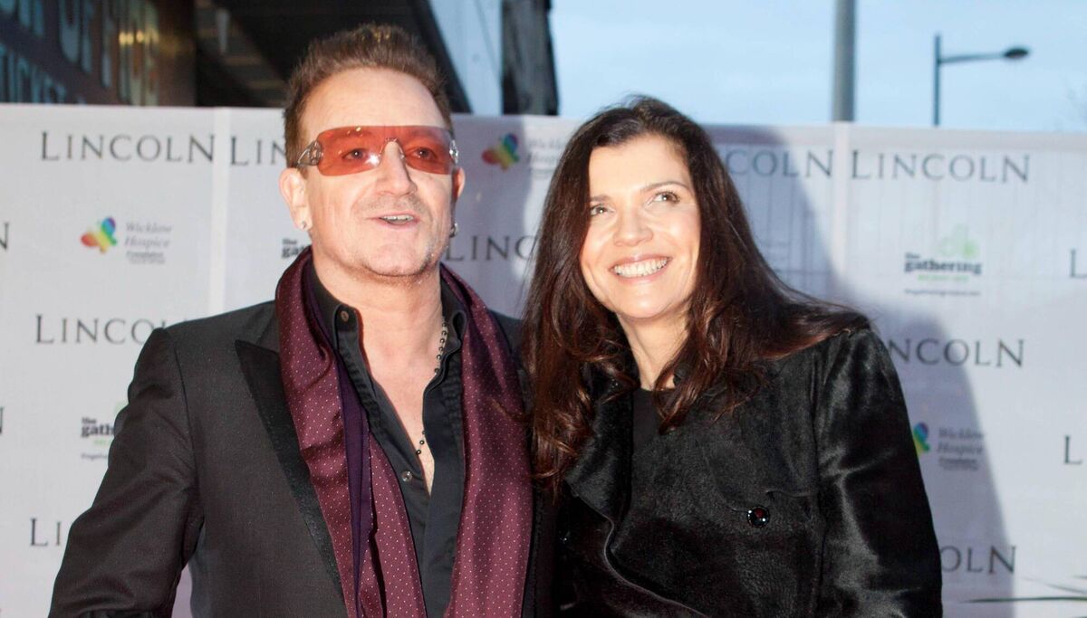 Bono and Ali Hewson. Picture: Leon Farrell/Photocall Ireland