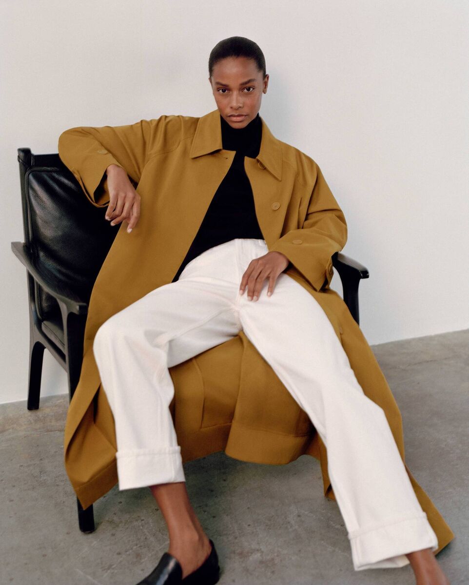 Organic oversized trench coat, COS, €175