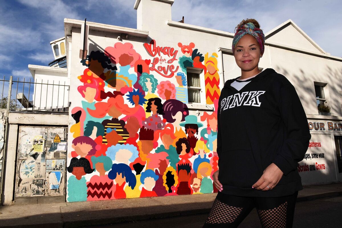 Emer O'Neill said her community will mot stand for racist graffiti or hate speech. Picture: Moya Nolan