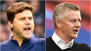 <p>Mauricio Pochettino and Ole Gunnar Solskjaer. Picture: Jonathan Brady/ Andy Rain/PA</p>