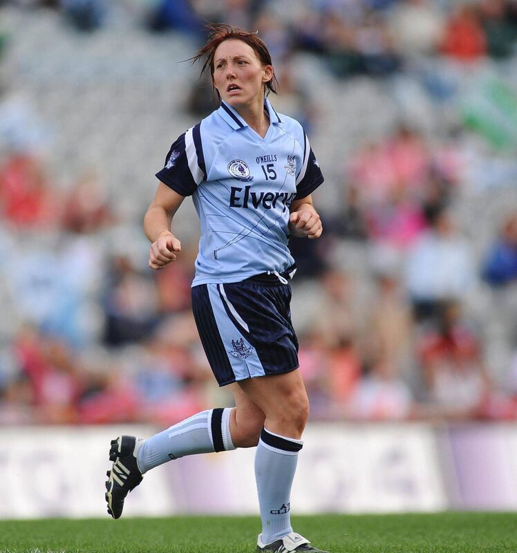 Lyndsey Peat in action for Dublin in the All-Ireland Ladies Football final in 2009. She has also excelled in basketball and soccer as well as being an advocate for gay rights. Picture: Stephen McCarthy