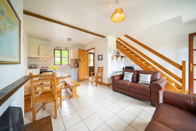 The open plan living area.