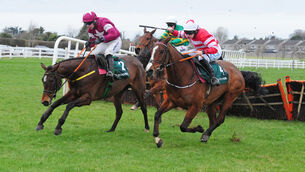 <p>Beacon Edge (left) has been found a great opportunity to get his season off to a winning start  at Downpatrick. Picture: Healy Racing Photo</p>