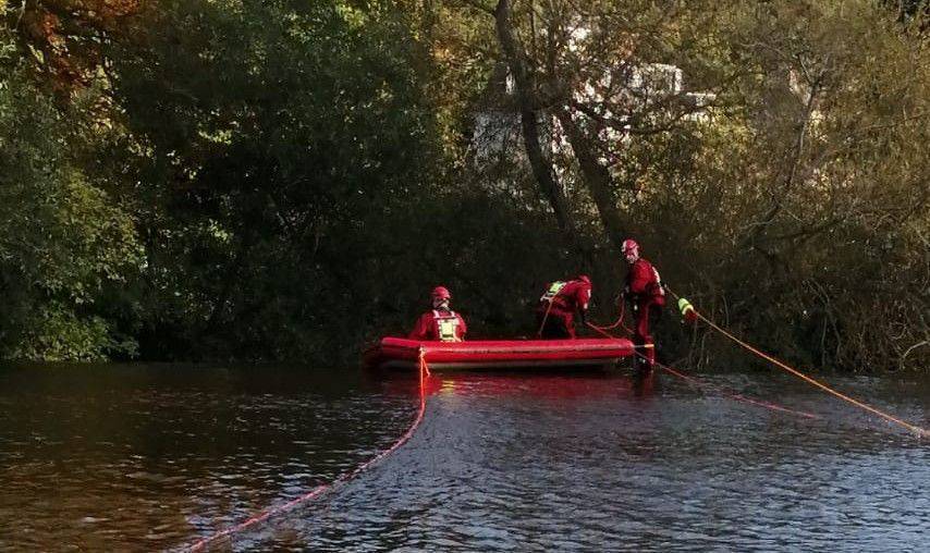 Dublin Fire Brigade on the scene in Islandbridge this afternoon.