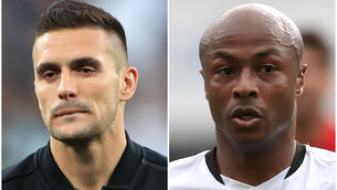 <p>Nicolas Tagliafico and Andre Ayew are in the latest transfer gossip (Mike Egerton/David Davies)</p>