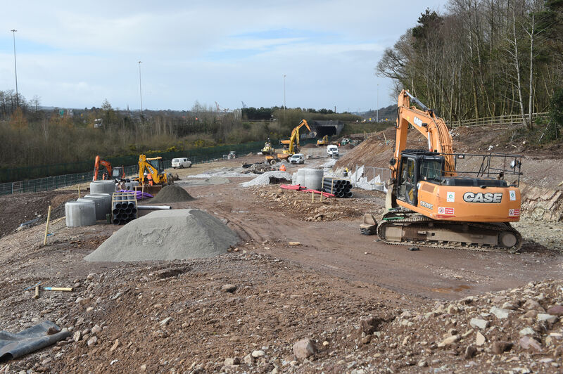  Work in progress at the Dunkettle Interchange, Cork. Picture Dan Linehan