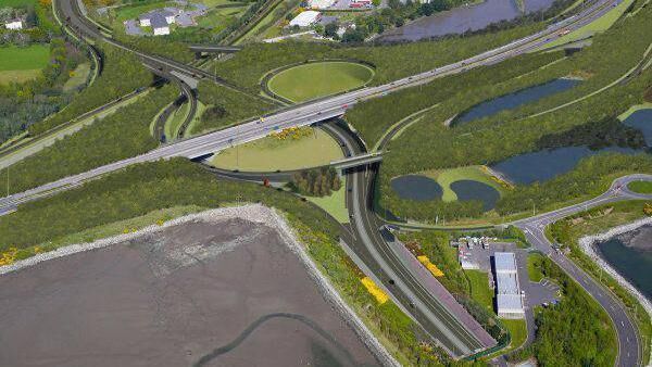 The proposed improvements at the Dunkettle interchange. 