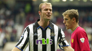 <p>Alan Shearer in his playing days. The Premier League's record goalscorer has questioned some of the motives behind those backing 'Project Big Picture'. Picture: File / PA </p>