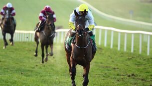 <p>Eskylane sets the standard in the opener at Punchestown. Picture:  Healy Racing.</p>