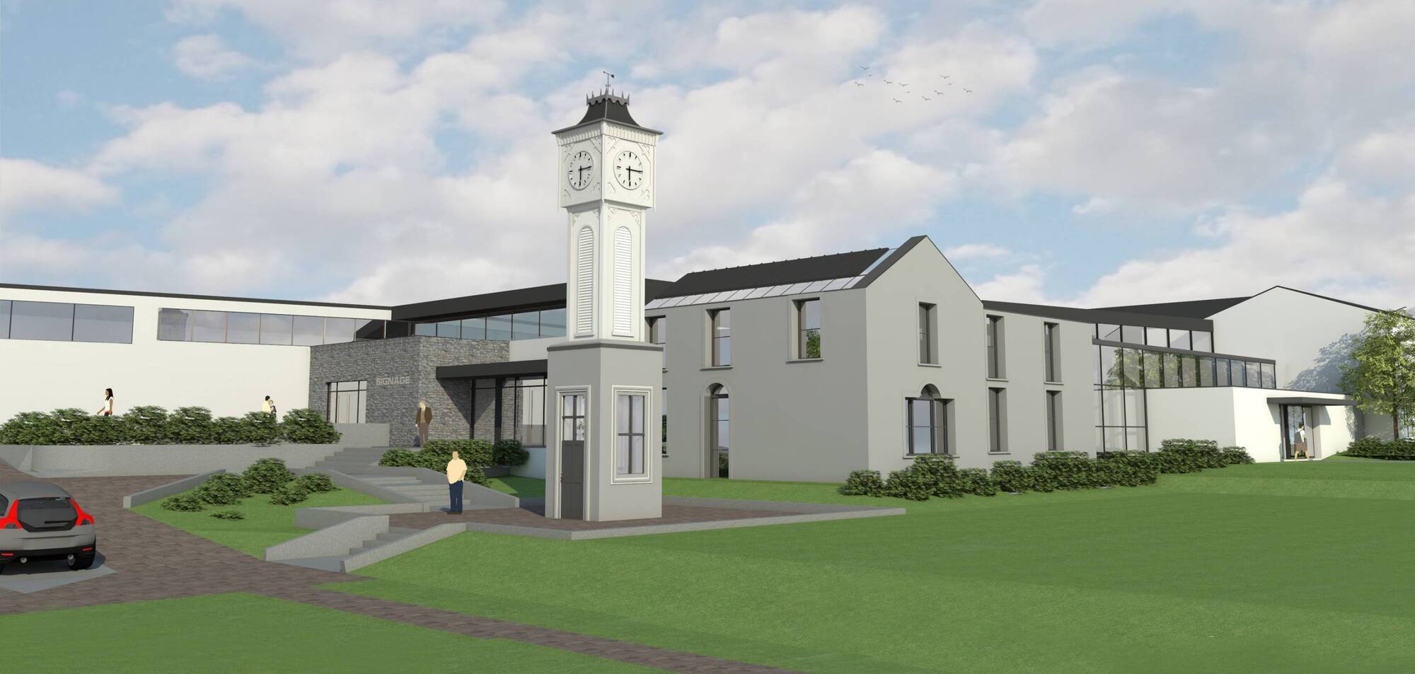 Artist’s impression of the proposed design for The Hydro nursing home. The 12-acre site near Blarney, which once housed the original ‘Roman-Irish’ baths, is now on the market for €1.5m. The proposal, which went to An Bord Pleanála, was given the go-ahead with conditions, including that provision be made to incorporate some elements of the former Hydropathic Establishment.