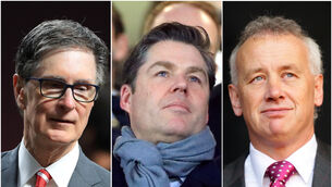 <p>Liverpool owner John W Henry, Premier League chief executive Richard Masters and EFL chairman Rick Parry. Picture: Mike Egerton/Martin Rickett/PA</p>