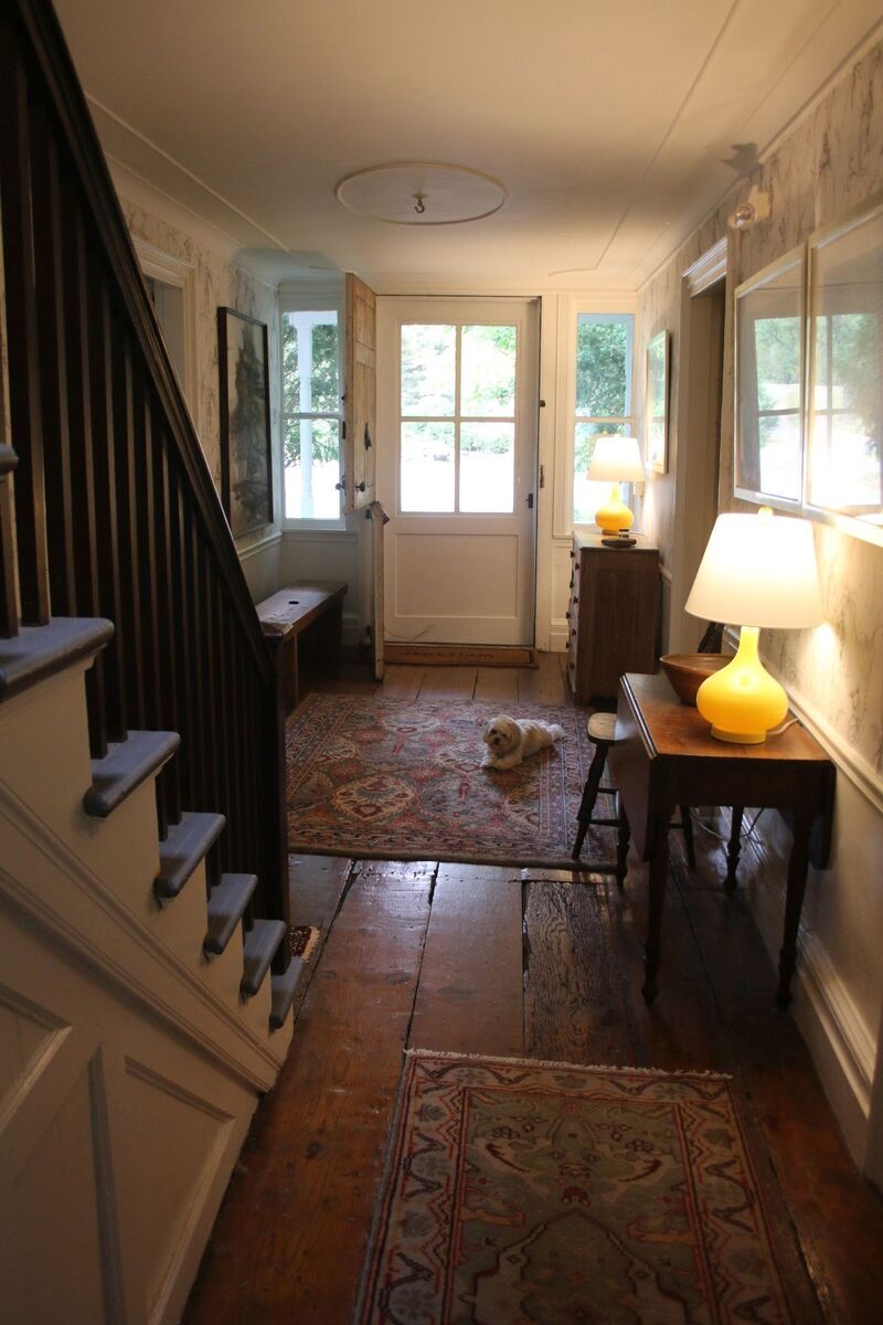 The main entrance to DeWitt House has been styled for elegance and comfort, including rugs and furniture items which Agnes picks up from auctions, vintage shops and Facebook local pages. The main entrance to DeWitt House has been styled for elegance and comfort, including rugs and furniture items which Agnes picks up from auctions, vintage shops and Facebook local pages.