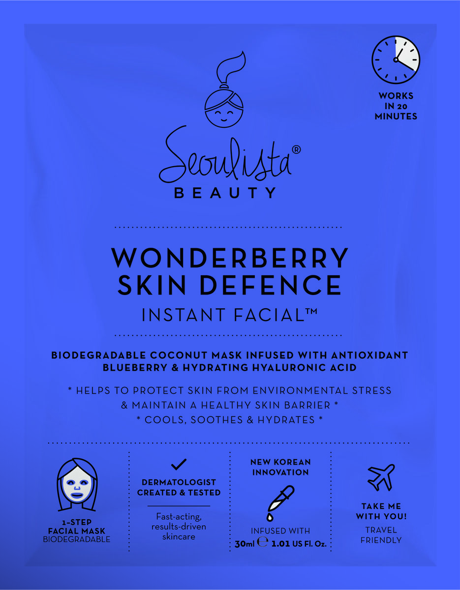 Seoulista Wonderberry Skin Defence Instant Facial, €8.99 at seoulistabeauty.com