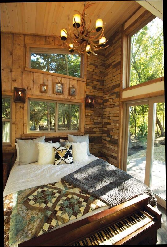  Tiny houses might be compact but large windows which maximise light help to give a sense of greater space.