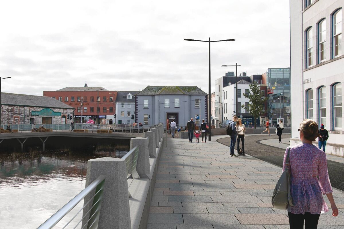 CGI image of the proposed Morrison's Island Public Realm and Flood Defence Project. CGI image of the proposed Morrison's Island Public Realm and Flood Defence Project.