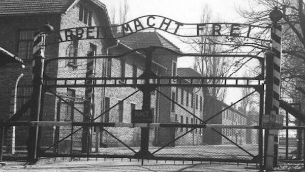 The slogan over the gates of Auschwitz