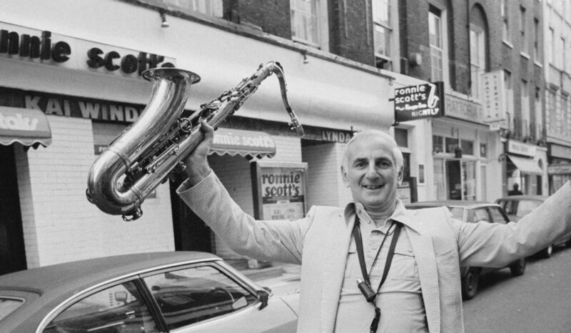 British jazz musician Ronnie Scott. 